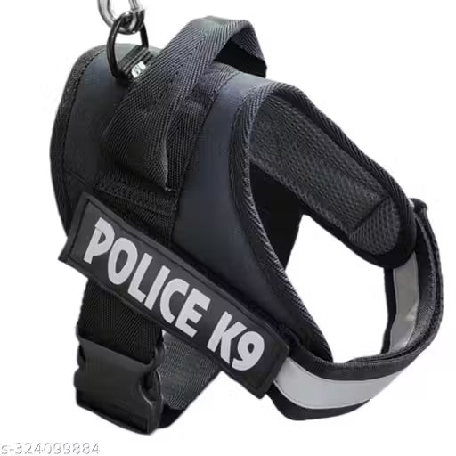 K9 Dog Harness - Medium Size Black - Professional Grade Tactical Dog Harness