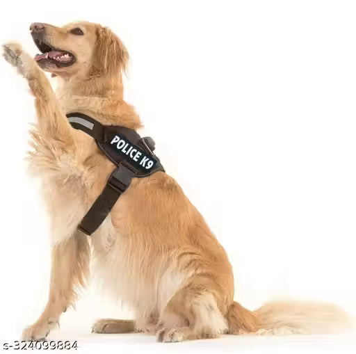K9 Dog Harness - Medium Size Black - Professional Grade Tactical Dog Harness